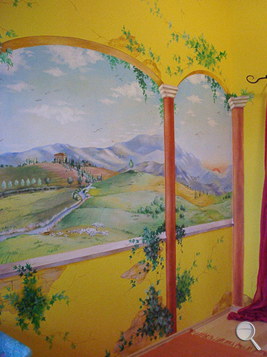 wandmalerei trompe l'oeil