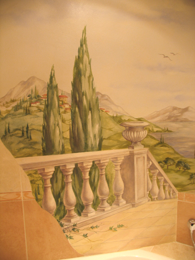 wandmalerei trompe l'oeil