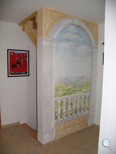 wandmalerei trompe l'oeil